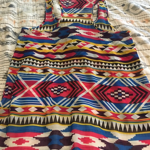 Francesca’s tribal print tank top - Picture 4 of 7
